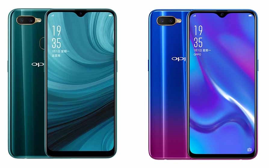 Oppo AX7 ve Oppo RX17 Neo