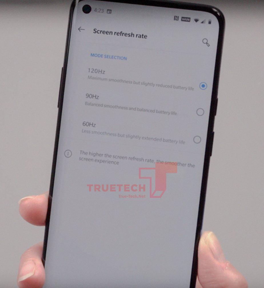OnePlus 8 ekranı