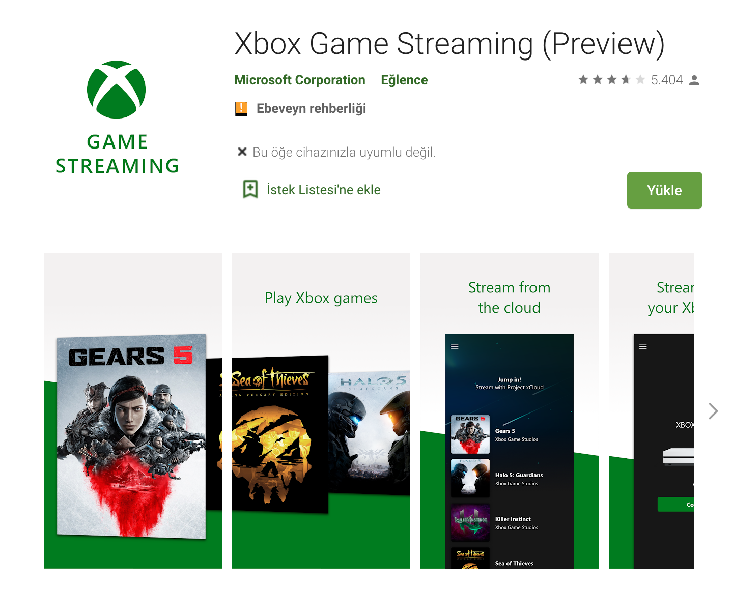 Xbox Game Streaming