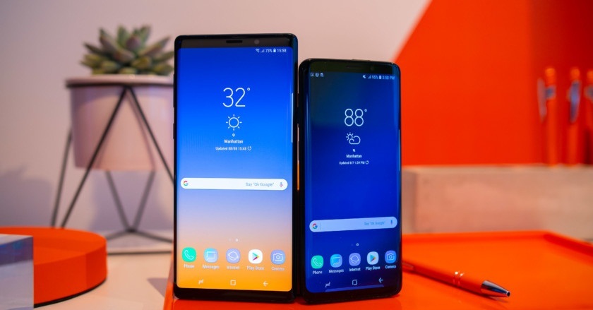 Galaxy S9 ve Note 9 android 10