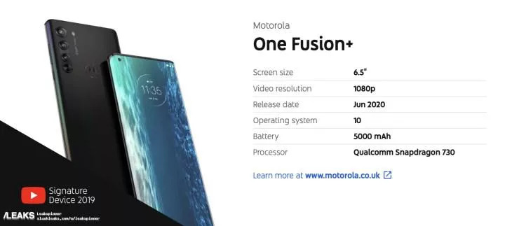 Motorola One Fusion Plus