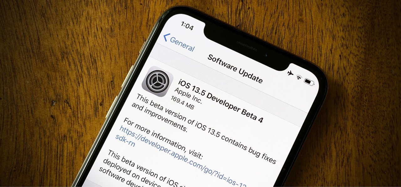 iOS 13.5 Public Beta 4