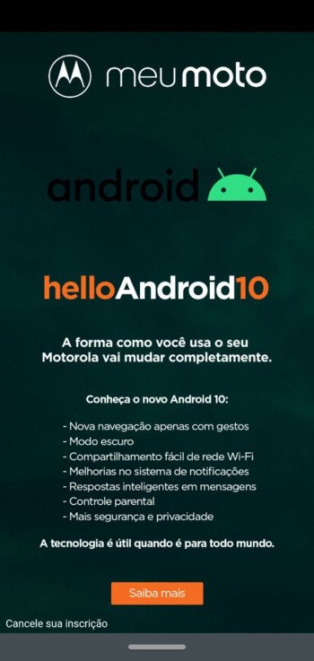 Motorola Android 10