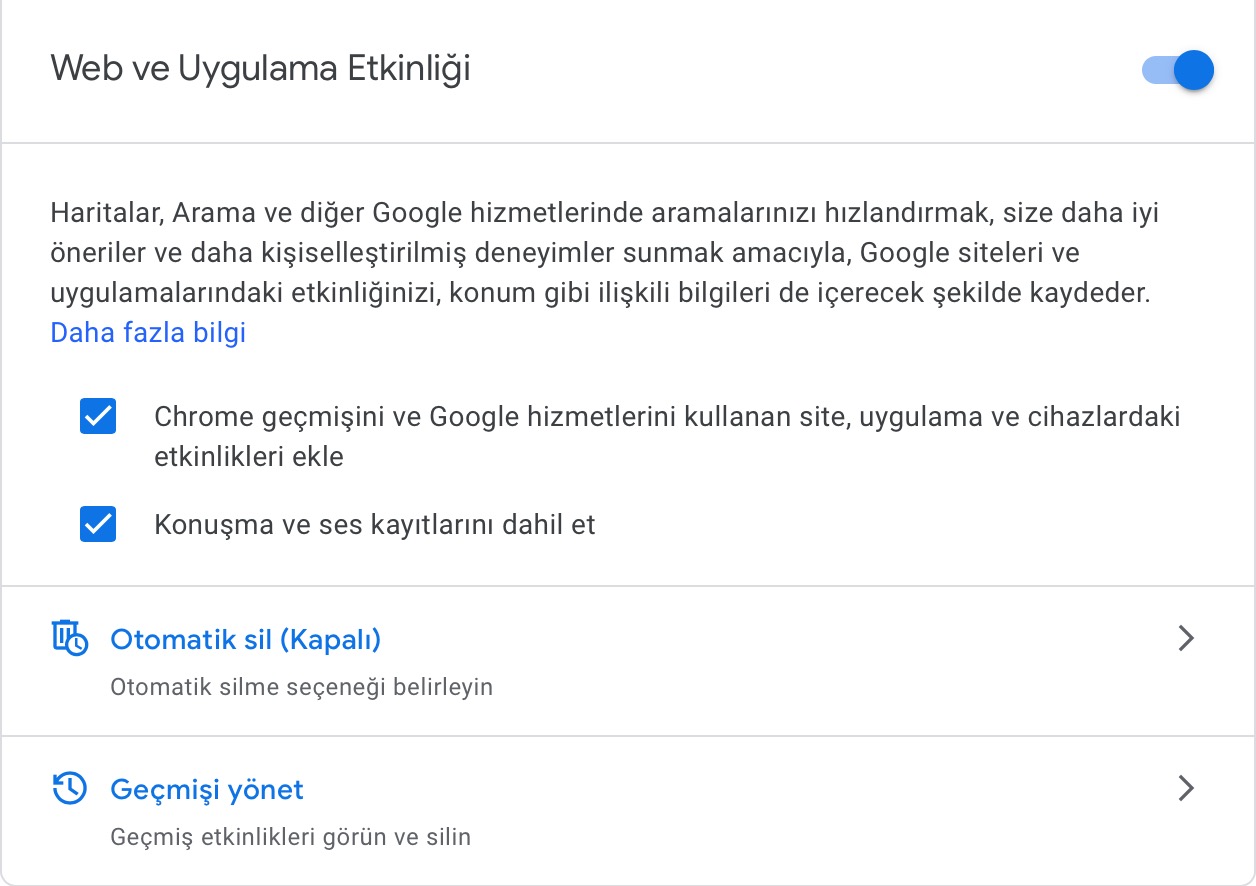 Google verileri