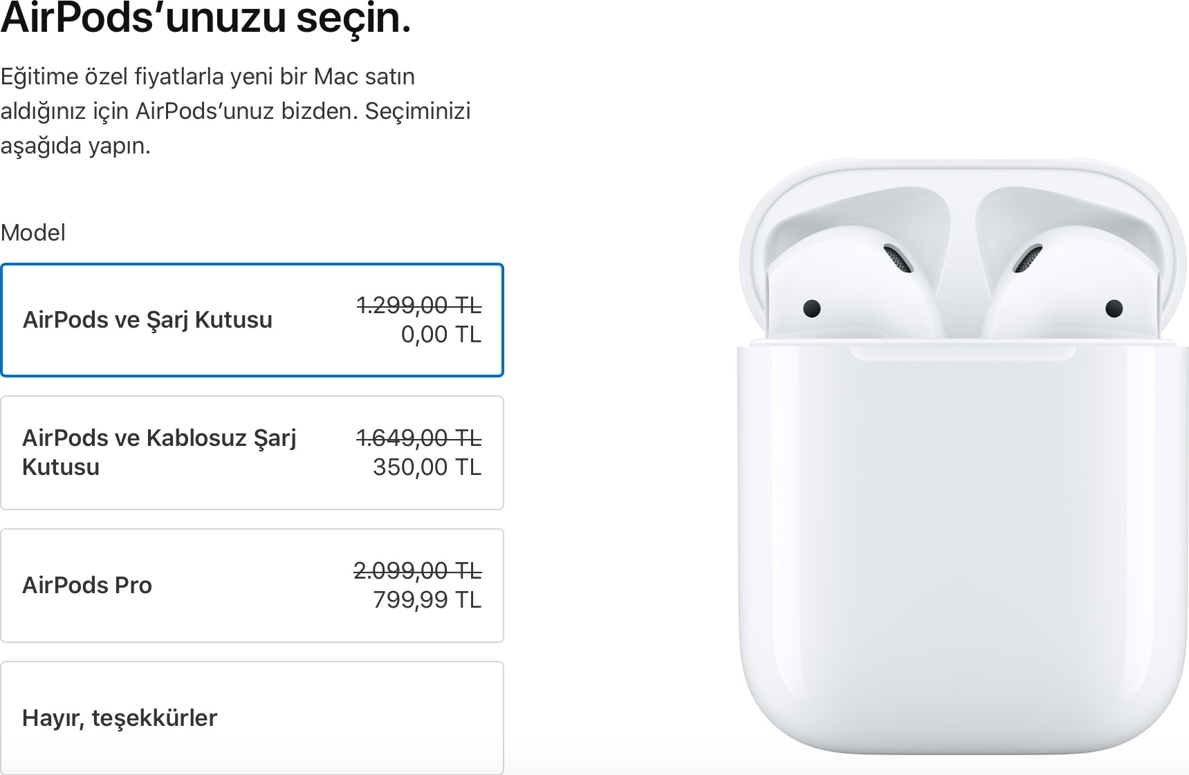 ücretsiz AirPods