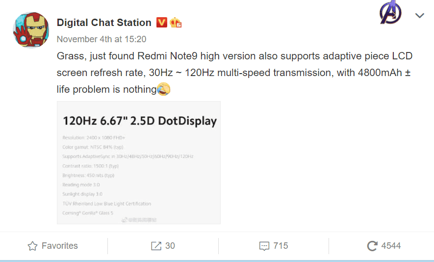 Redmi Note 9