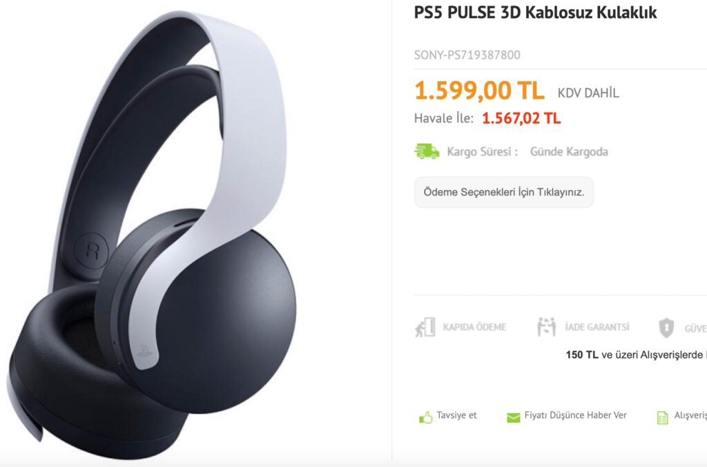 PS5 kulaklığı