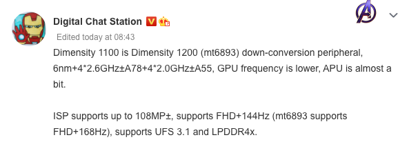 Dimensty 1100