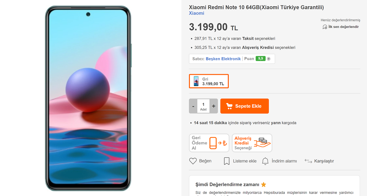 Redmi Note 10 Türkiye