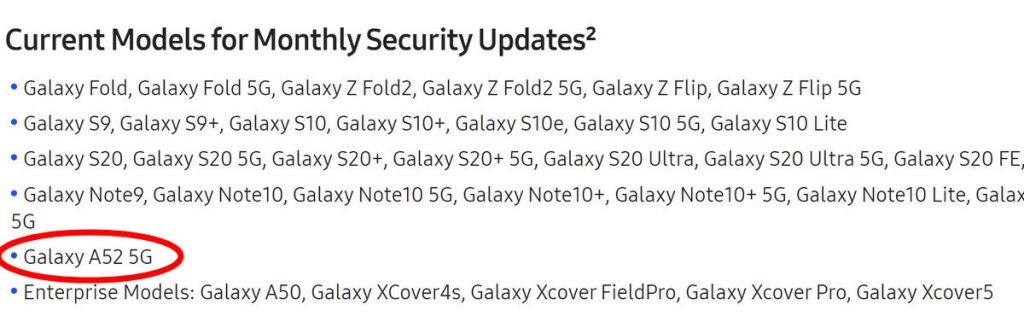 Galaxy A52