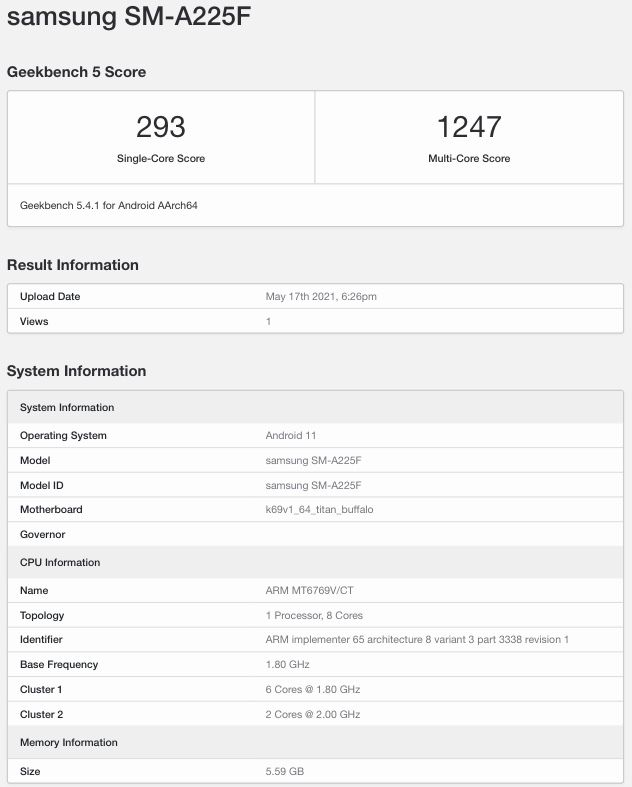Samsung Galaxy A22 4G