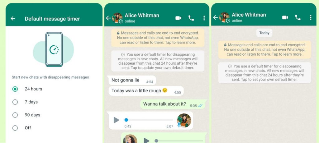 WhatsApp Kaybolan Mesajlar