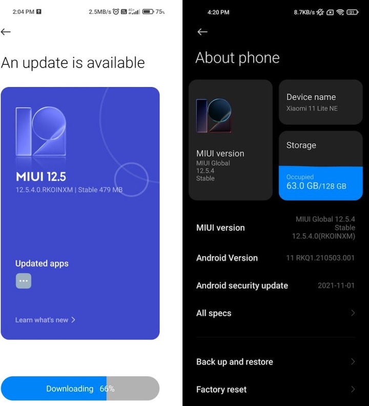Xiaomi 11 Lite NE 5G