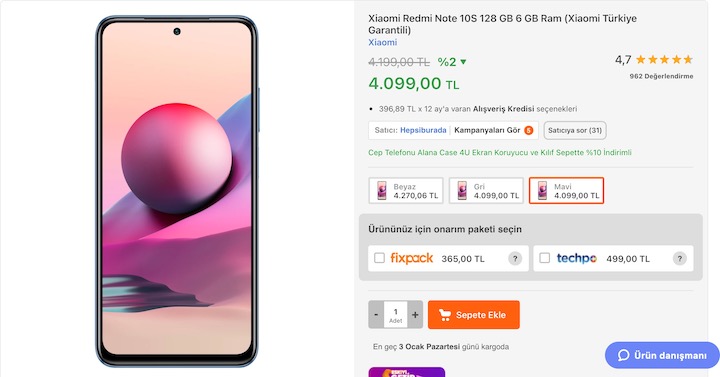 Redmi Note 10S