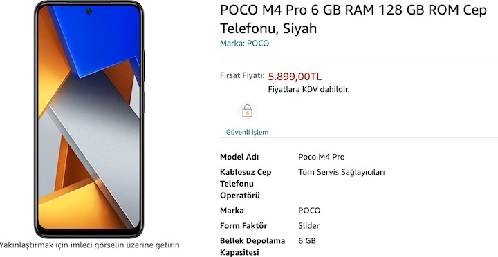 POCO M4 Pro Türkiye fiyatı
