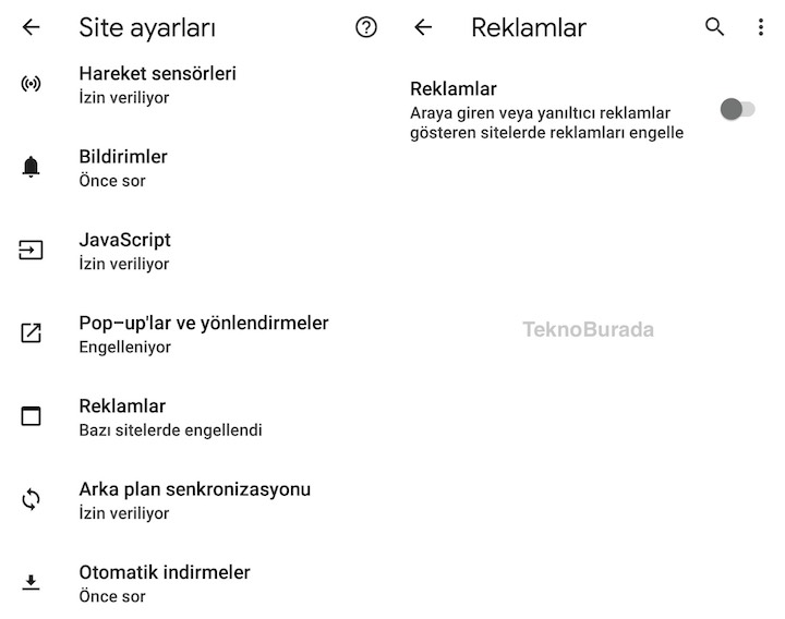 Android'de Chrome'da reklam engelleme nasıl yapılır?