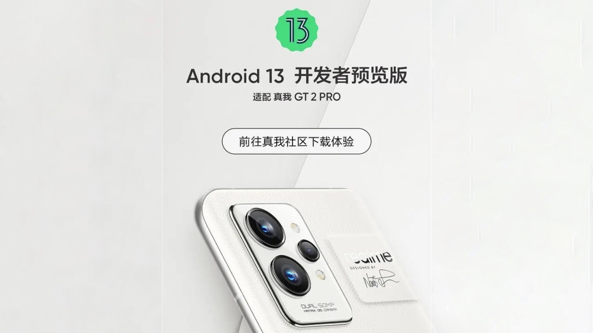 Realme GT 2 Pro için Android 13