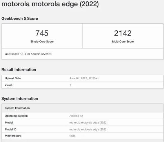 Motorola Edge 2022