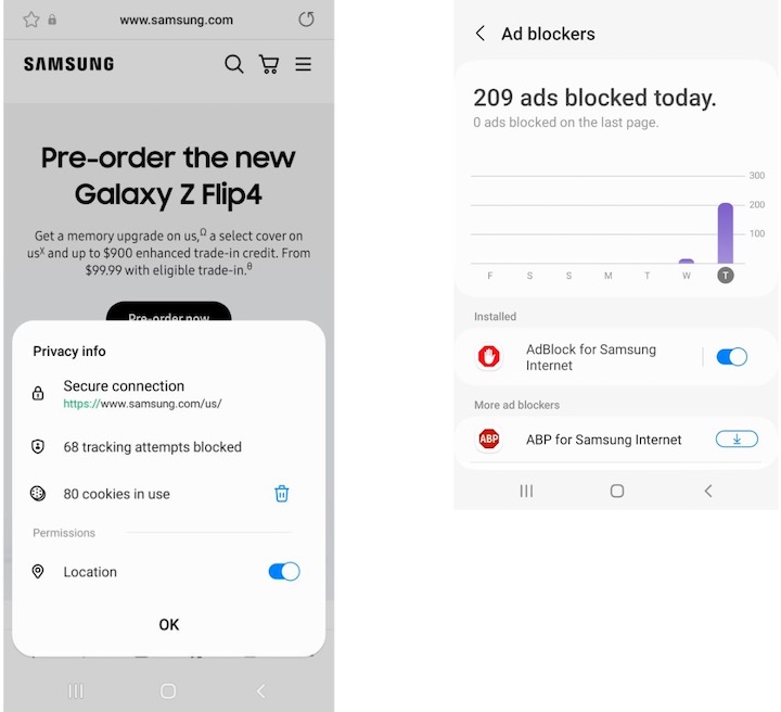 Samsung Internet 19.0