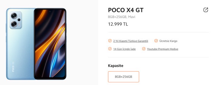 POCO X4 GT Özellikleri