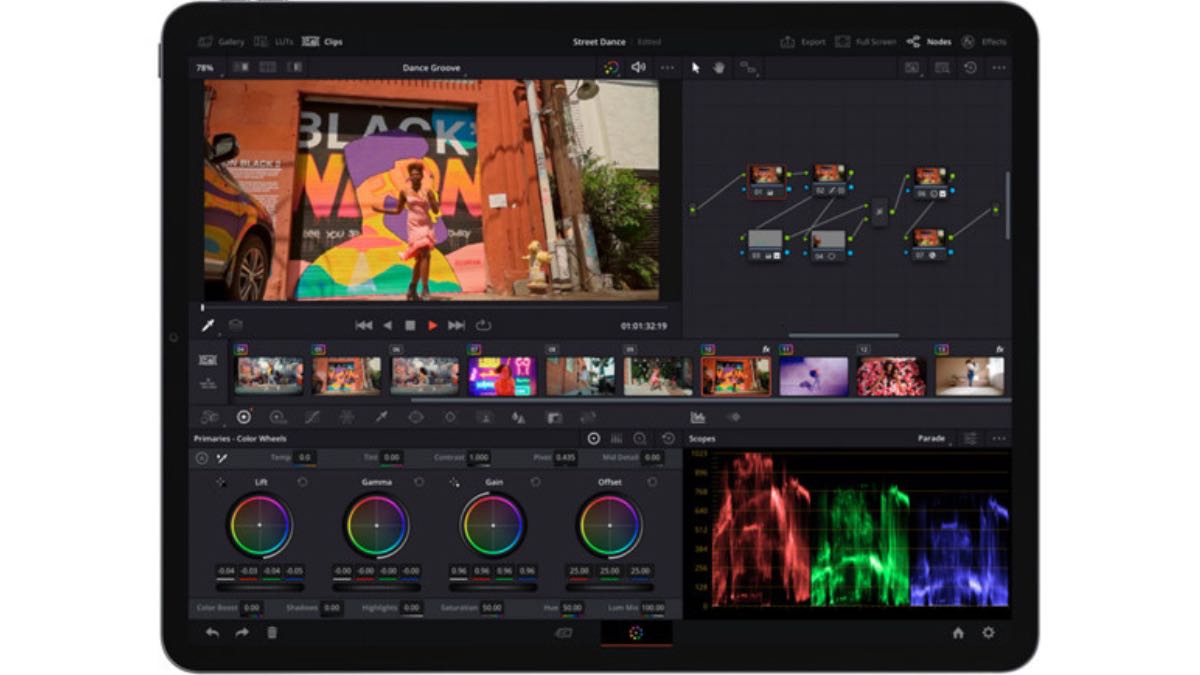 iPad için DaVinci Resolve