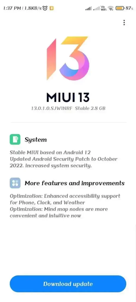 Redmi Note 10 Lite için MIUI 13