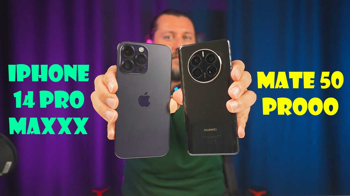 iPhone 14 Pro Max ve Huawei P50 Pro Video