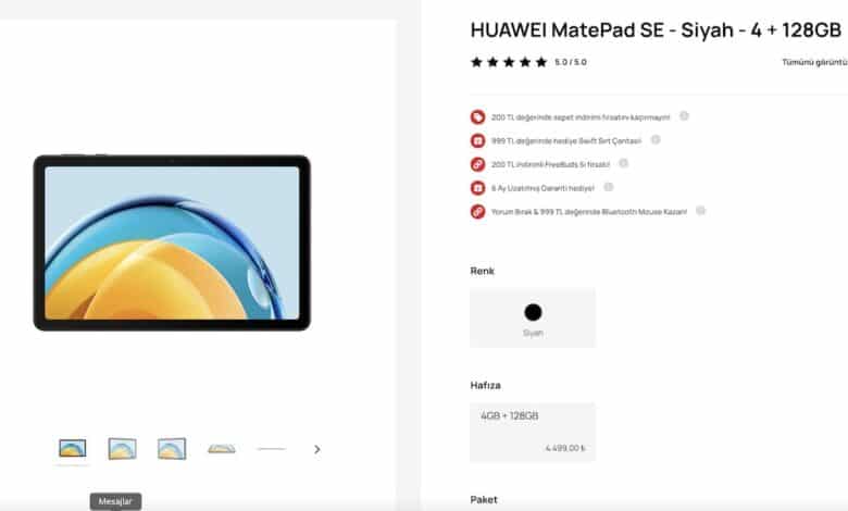 Huawei MatePad SE