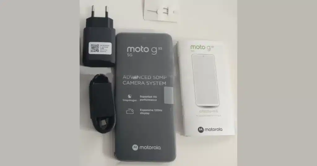 Moto G53 5G Kutu İçeriği