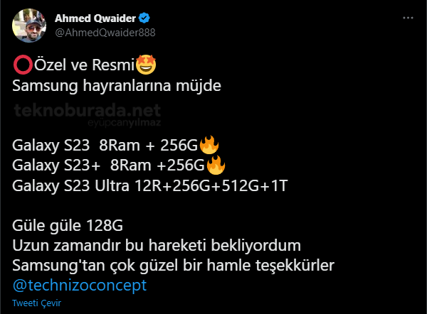 Galaxy S23 Serisi Depolama