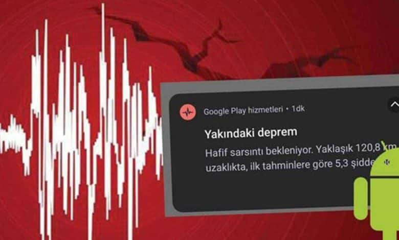 Google Deprem Uyarı