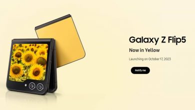Galaxy Z Flip 5 sarı