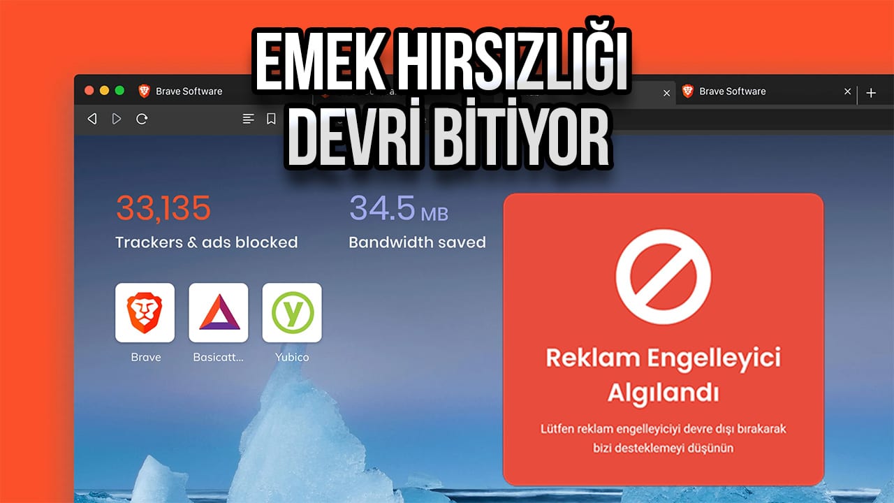 Brave Tarayıcı reklam engelleyici
