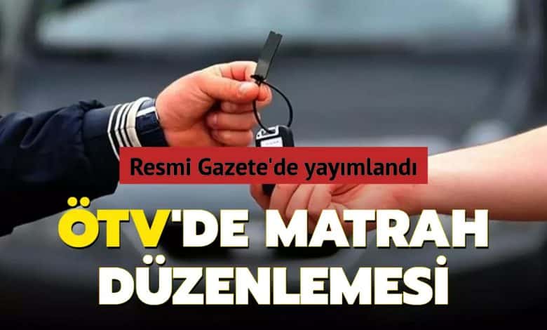 ÖTV Matrah düzenlemesi