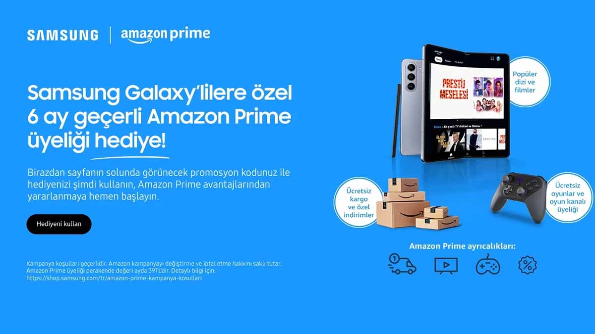 Samsung Bedava Amazon Prime