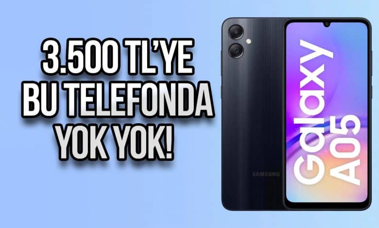 Samsung Galaxy A05 özellikleri