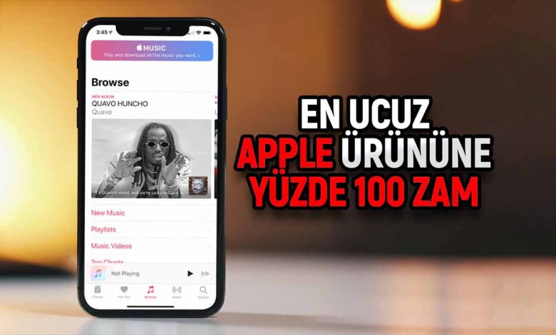 Apple Music fiyatı zam