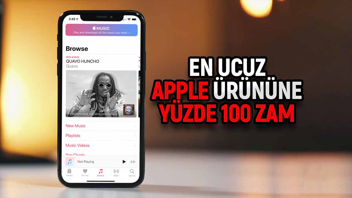 Apple Music fiyatı zam