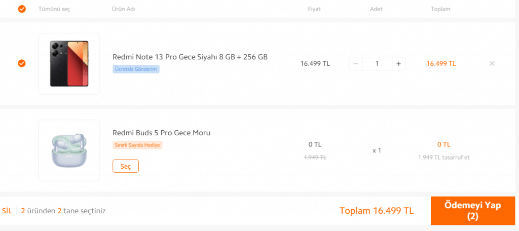 Redmi Note 13 serisi