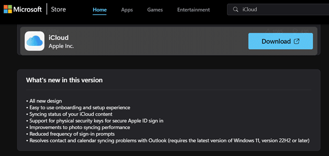 iCloud Windows