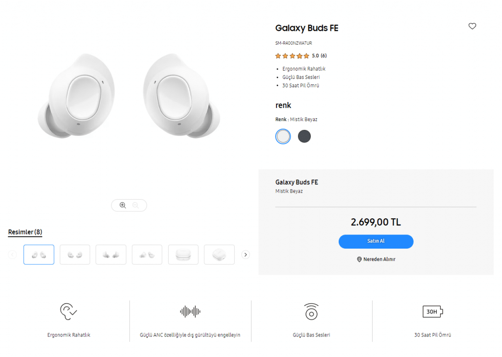 Galaxy Buds Fe Resmi Fiyatı