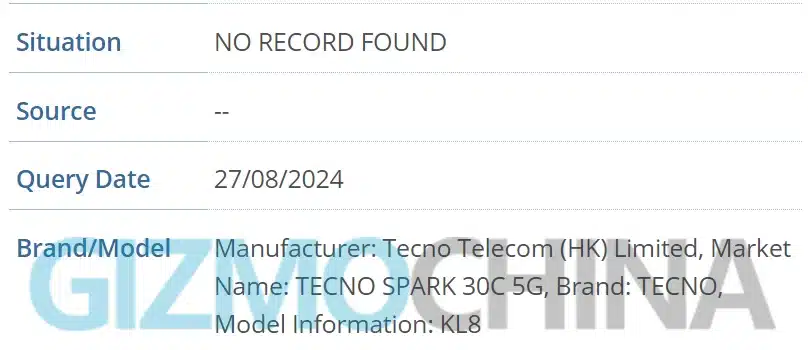 TECNO Spark 30C