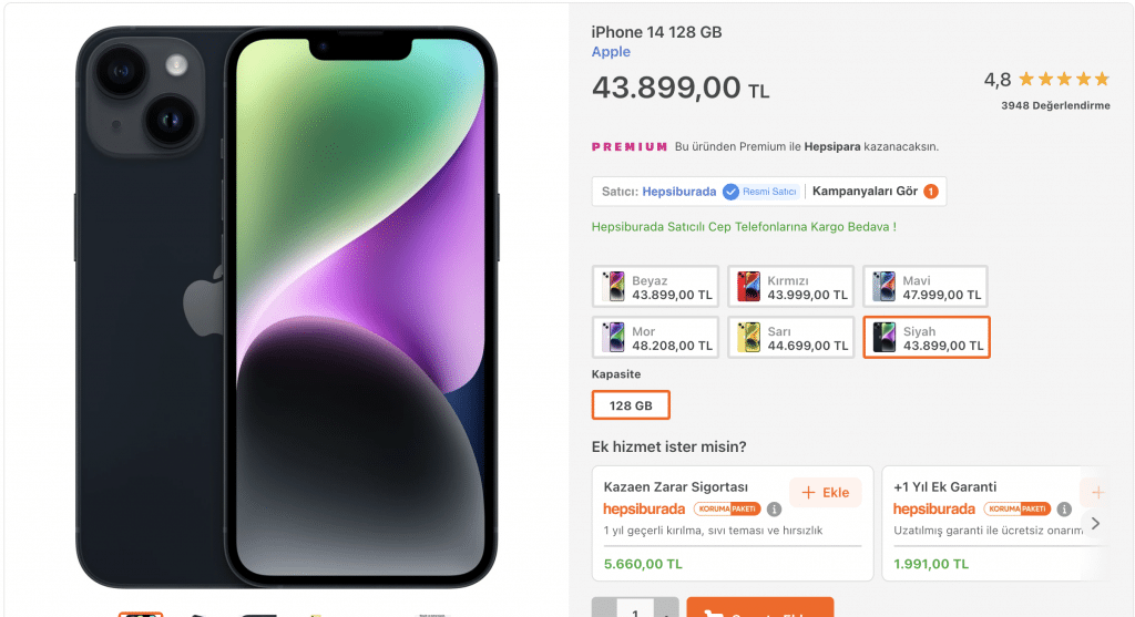 iPhone 14 fiyat