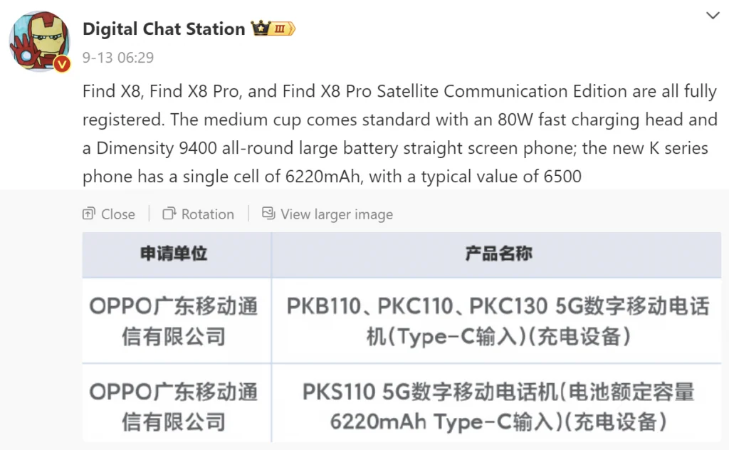 OPPO K serisi