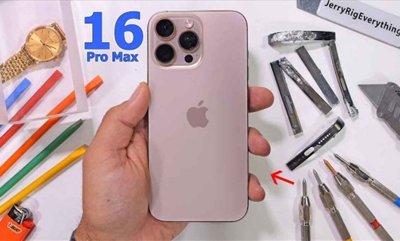 iPhone 16 Pro Max dayanıklılık testi