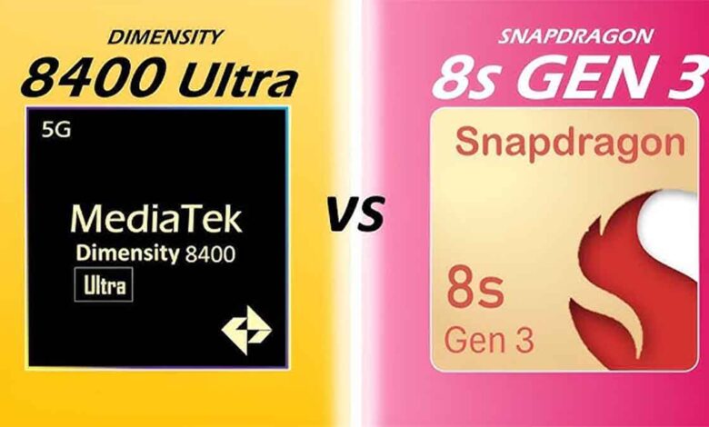 Dimensity 8400 Ultra snapdragon 8s gen 3