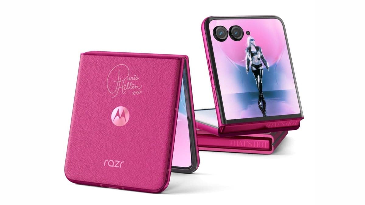 Motorola Razr Plus Paris Hilton ile Tamamen Pembeye Büründü