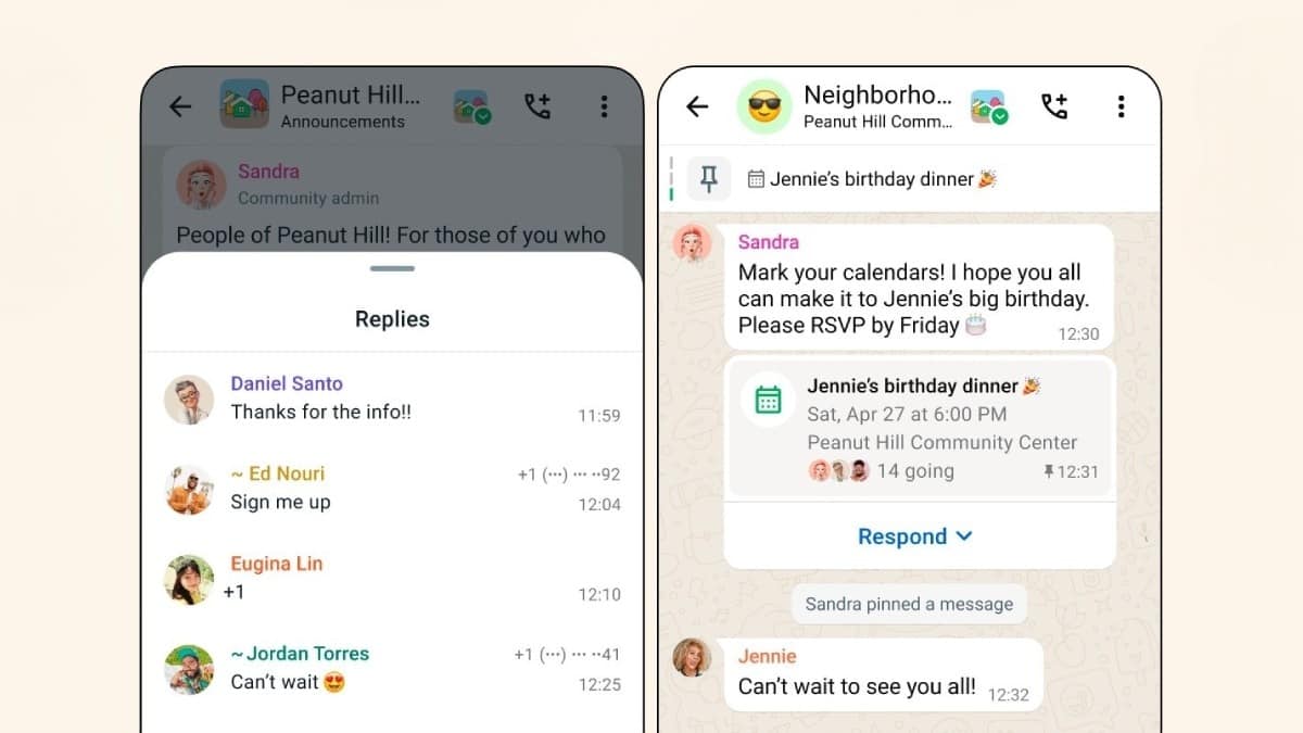 WhatsApp Etkinlik Planlama Özel Sohbetlere Geliyor