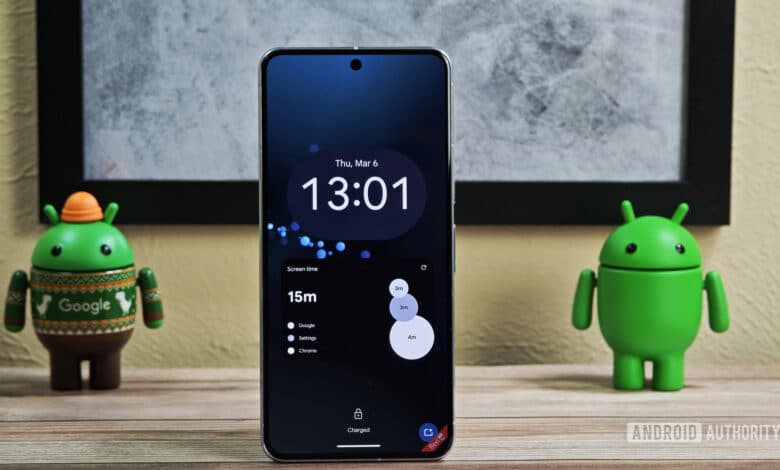 Android 16 kilit ekranı widget