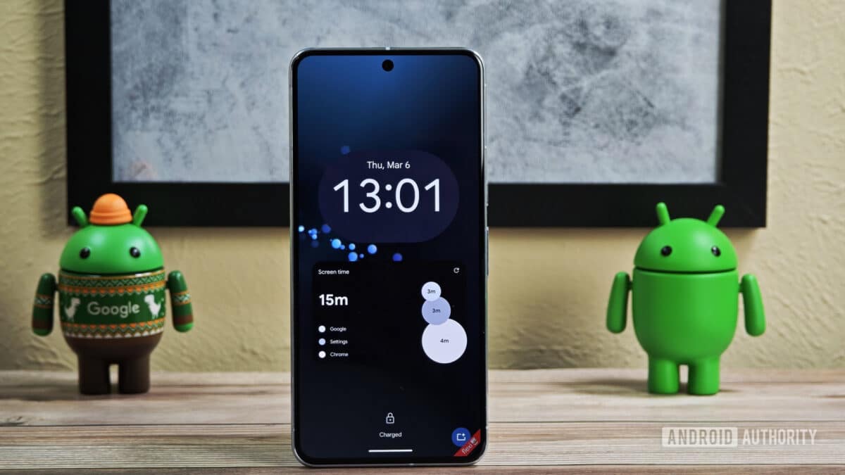 Android 16 kilit ekranı widget